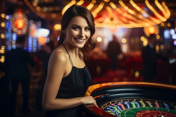 Putaran roda langsung Dealer memutar roda roulette dengan presisi